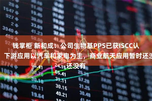 钱掌柜 新和成：公司生物基PPS已获ISCC认证，下游应用以汽车和家电为主，商业航天应用暂时还没有
